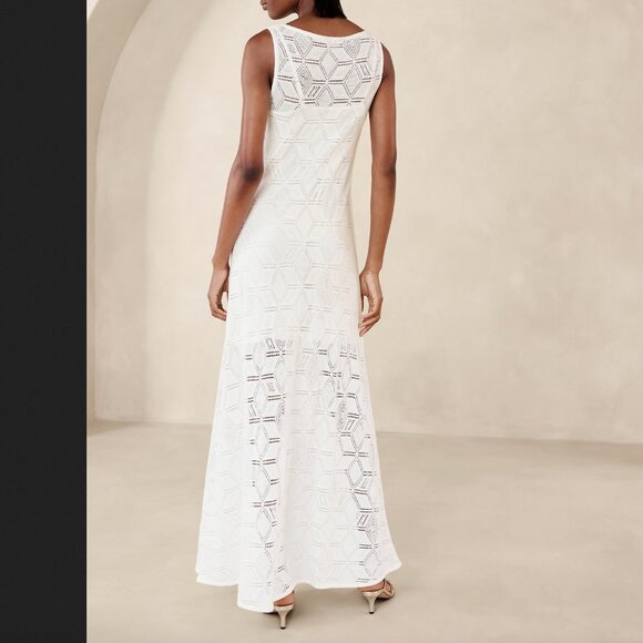 *BNWT* BANANA REPUBLIC LEXIA LACE MAXI DRESS, Black, Size Xs - Picture 3 of 3